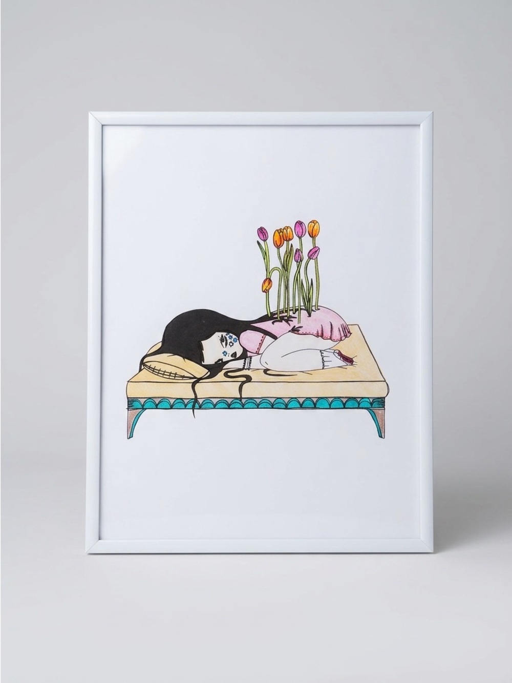 💐 Valfré Surrealist Pop Art Tulip Daydream Art Print ~ 11x8